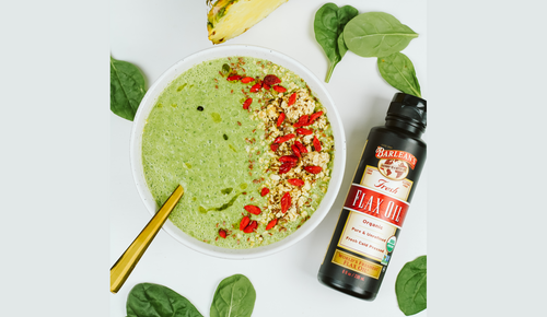 Green Flax Smoothie Bowl Recipe