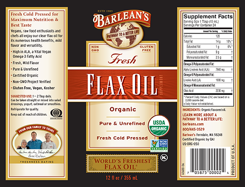 
                                
                                    Organic Lignan Flax Oil
                                
                            