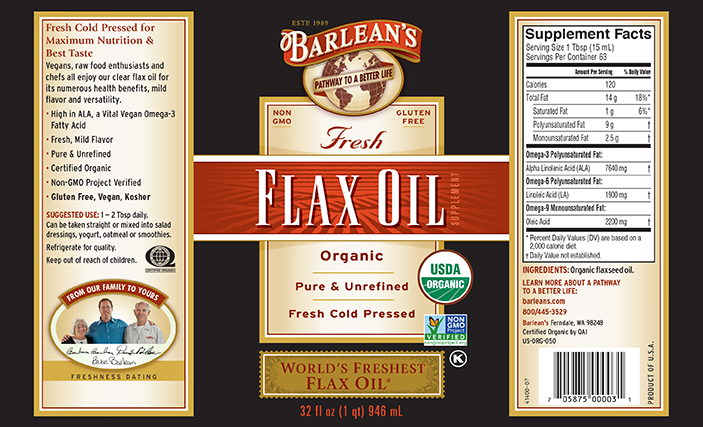 
                                
                                    Organic Lignan Flax Oil
                                
                            