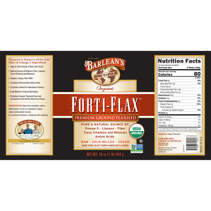 
                                
                                    Organic Forti-Flax™ Flaxseed
                                
                            