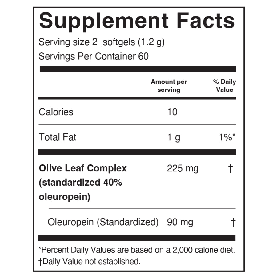 
                                
                                    Olive Leaf Complex Softgels
                                
                            