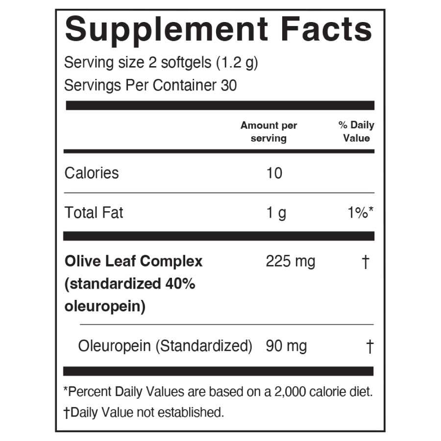 
                                
                                    Olive Leaf Complex Softgels
                                
                            