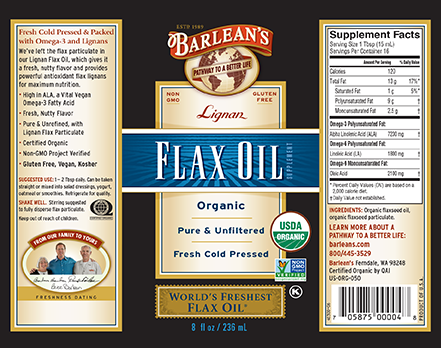 
                                
                                    Organic Lignan Flax Oil
                                
                            