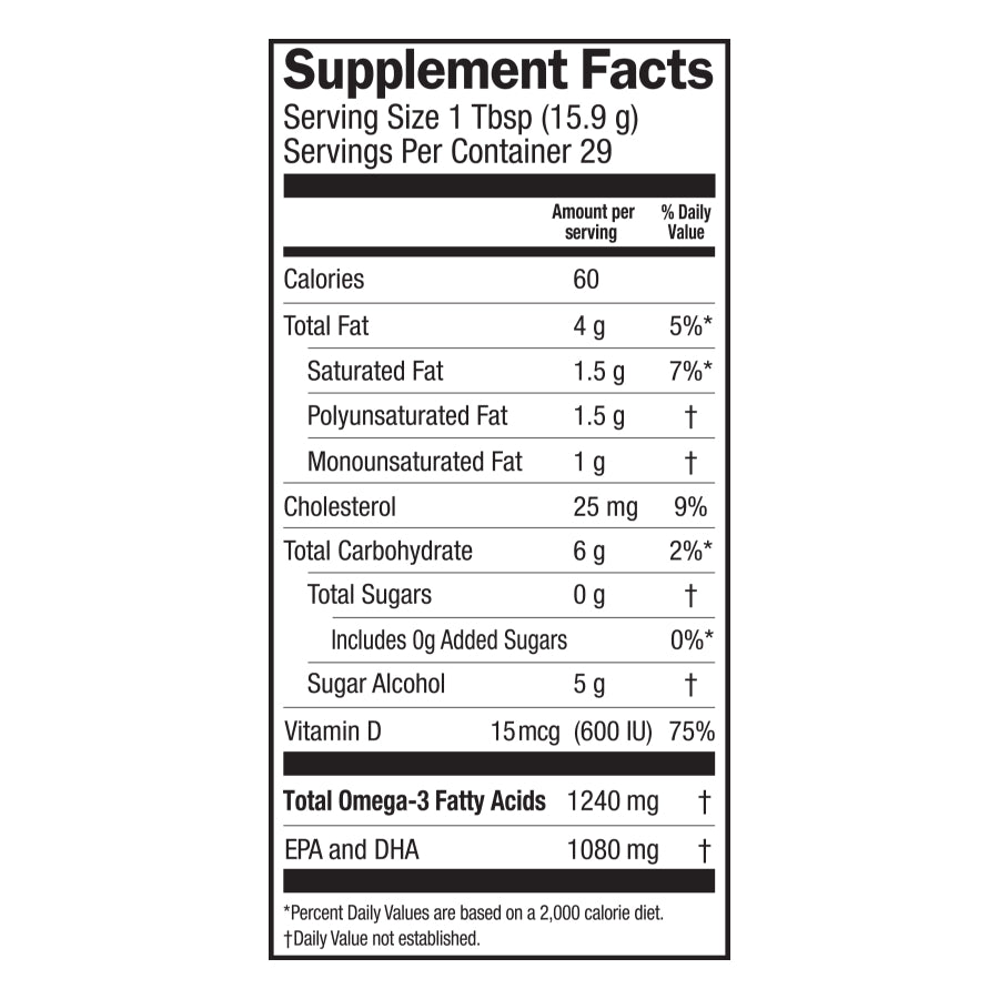 
                                
                                    Mango Peach Smoothie Fish Oil + Vitamin D3
                                
                            