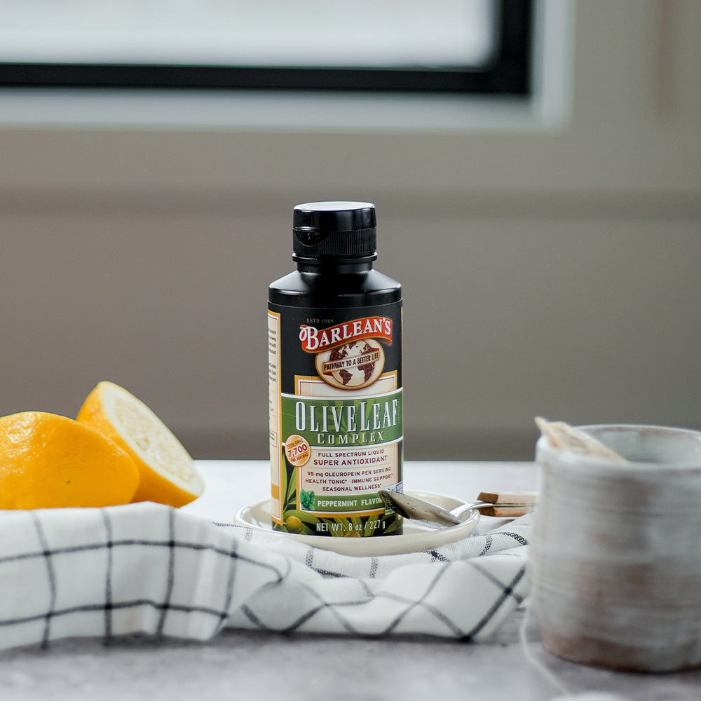 Peppermint Olive Leaf Complex | Mint Olive Leaf Oil | Barlean's ...