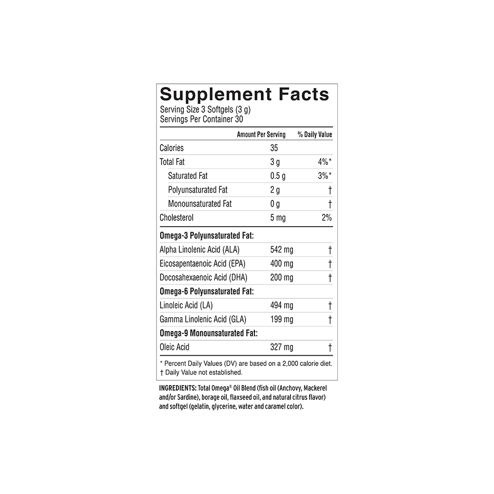 Balance Oil (Omega 6 + 3), Omega Supplements